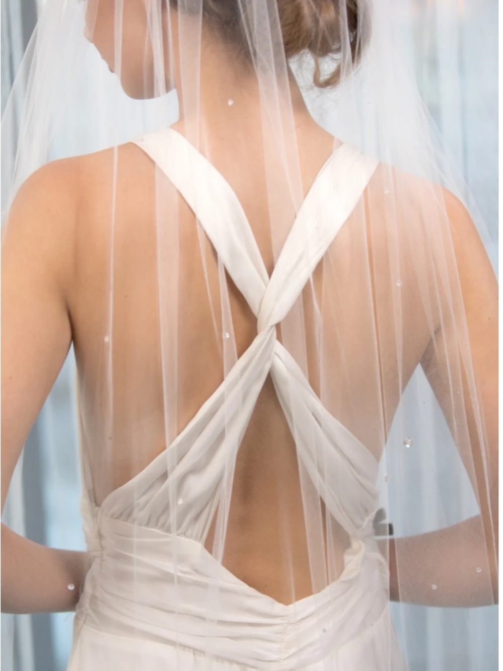 Justine M Couture Dew Drop Veil 120” L